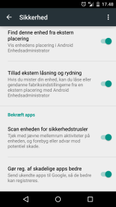 Android sikkerhed - scanner