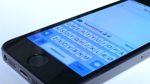 iPhone 5S SMS tastatur beskeder