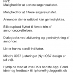 Gul og Gratis iPhone applikation-opdatering