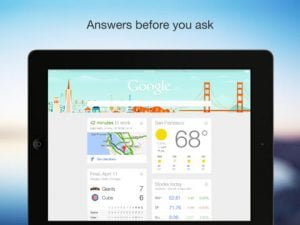 Google Now på iPad
