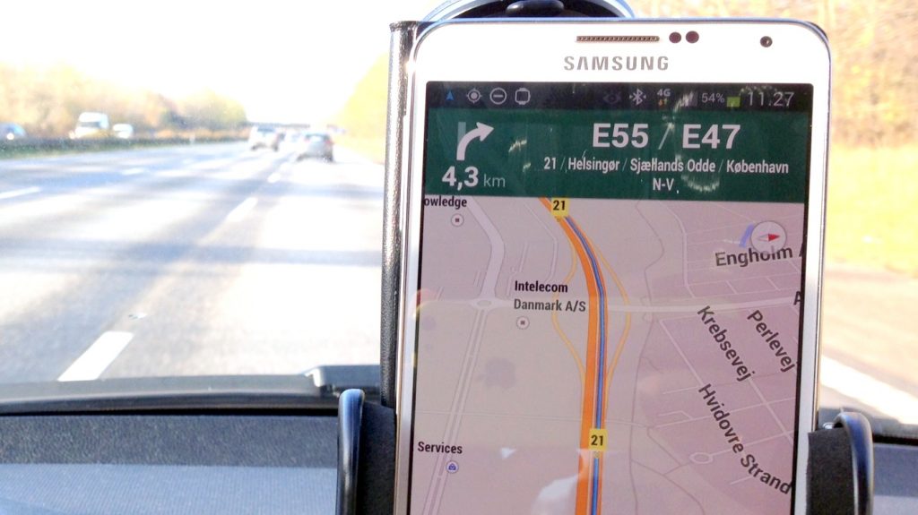 GPS navigation Galaxy Note III vej bil