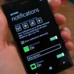 Lækket billede af notifikationscenter i beta-version af Windows Phone 8.1 (Kilde: GSMArena.com)
