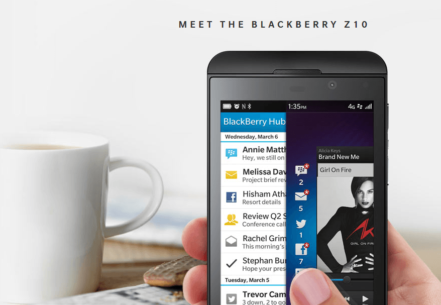 BlackBerry Z10 (Foto: BlackBerry)