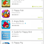 Flappy Bird søgning Android