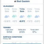 Screenshots fra applikationen Sikker på Ski