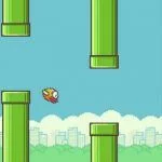 Screenshots fra mobilspillet Flappy Bird