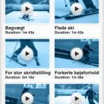 Screenshots fra applikationen Sikker på Ski