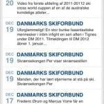 Screenshots fra applikationen Sikker på Ski