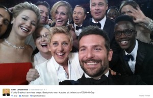 Twitter Oscar 2014 selfie Ellen DeGeneres