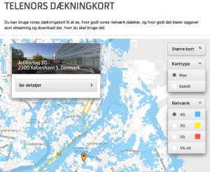 Dækningskort Telenor