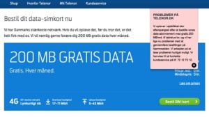 Telenor gratis data-SIM-kort