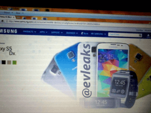 Er dette Samsung Galaxy S5 mini? (Kilde: Evleaks)