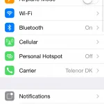 iOS 8 beta screenshot