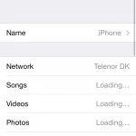 iOS 8 beta screenshot