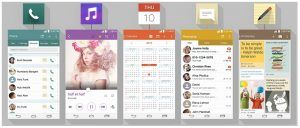 LG G3 ikondesign og layout