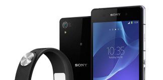 Sony Xperia Z2 med SmartBand