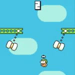 Screenshots fra spillet Swing Copters