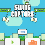 Screenshots fra spillet Swing Copters