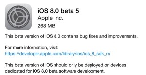 iOS 8 beta 5 (Kilde: Macrumors.com)