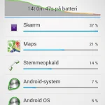 Screenshot fra Sony Xperia Z3