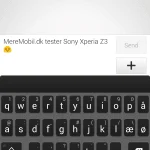 Screenshot fra Sony Xperia Z3