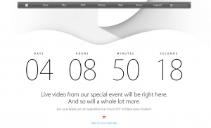 Nedtælling til Apple iPhone 6-event