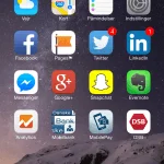 Screenshot fra iPhone 6 Plus