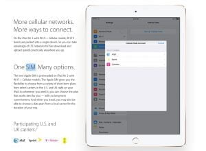 Apple om Apple-SIM i iPad Air 2