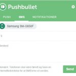Pushbullet - send SMS fra Chrome