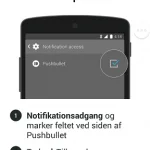 Pushbullet opsætning
