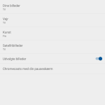 Få et bredt udvalg til din pauseskærmmed Chromecast