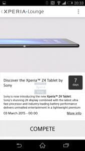 Sony Xperia Z4 Tablet lækkage