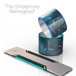 Blu smartphone (koncept-billede)