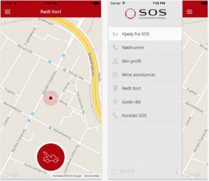 Rødt Kort SOS app