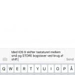 Tastatur iOS 9