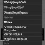 Billeder fra Phonto applikationen fra Google Play Store
