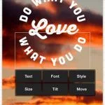 Billeder fra Phonto applikationen fra Apples App Store