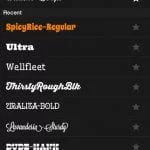 Billeder fra Phonto applikationen fra Apples App Store