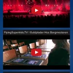 Screenshots fra Flying Superkids applikation