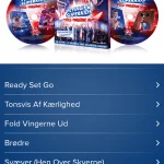 Screenshots fra Flying Superkids applikation