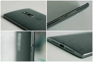 OnePlus 2 - bagside, knapper, ladestik og højtaler