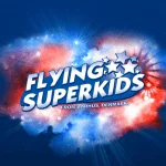 Screenshots fra Flying Superkids applikation