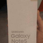 Måske retailbox til Samsung Galaxy Note 5 (rygtefoto)