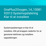 OnePlus 2 opdatering