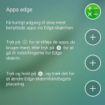 Apps Edge på Galaxy S6 Edge