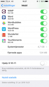 Screenshot "Hjælp til WiFi"