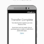 Screenshots fra Move to iOS