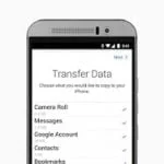 Screenshots fra Move to iOS