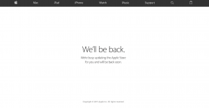 Apple Store er nede forud for event (9. september 2015)