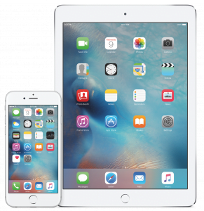 iPhone og iPad med iOS 9